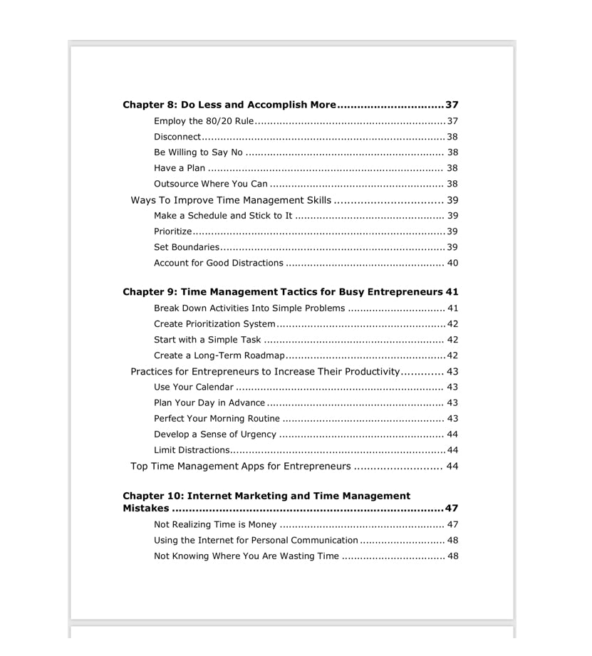 Time Is Money- GUIDE HOW TO Manage Your TIme Plan and Execute Your Goals